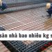 1m2 sàn nhà dân dụng bao nhiêu kg thép?
