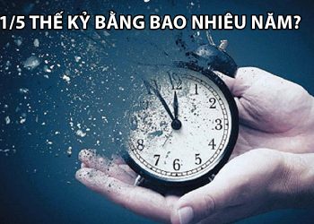 1/5 thế kỷ bằng bao nhiêu năm - Cách quy đổi chuẩn xác