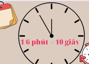 1 phần 6 phút bằng bao nhiêu giây?
