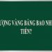 1 lượng vàng bằng bao nhiêu tiền?